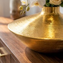 Dekovase >WL7.571< in Gold, Aluminium - 17x35cm (HxD)