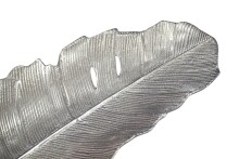Dekofigur >WL7.572< in Silber, Aluminium - 80x26x5cm (LxBxH)