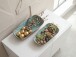 Dekofigur >WL7.576< (2-teilig) in Gold, Aluminium - 40x16x8cm (LxBxH)