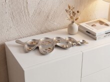 Dekofigur >WL7.577< in Silber, Aluminium - 61x18x3cm (LxBxH)