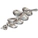 Dekofigur >WL7.577< in Silber, Aluminium - 61x18x3cm (LxBxH)