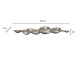 Dekofigur >WL7.577< in Silber, Aluminium - 61x18x3cm (LxBxH)
