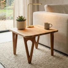Couchtisch >WL7.594< in Akazie, Massivholz - 60x40x60cm (BxHxD)