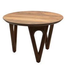 Couchtisch >WL7.596< in Akazie, Massivholz - 42x60cm (HxD)