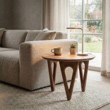 Couchtisch >WL7.596< in Akazie, Massivholz - 42x60cm (HxD)