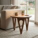 Couchtisch >WL7.596< in Akazie, Massivholz - 42x60cm (HxD)