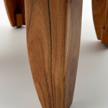 Couchtisch >WL7.598< in Akazie, Massivholz - 36x60cm (HxD)