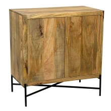 Sideboard >WL7.608< in Mango, Massivholz - 91x96x50cm (BxHxT)