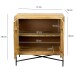 Sideboard >WL7.608< in Mango, Massivholz - 91x96x50cm (BxHxT)