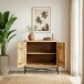 Sideboard >WL7.608< in Mango, Massivholz - 91x96x50cm (BxHxT)