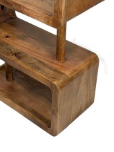 Standregal >WL7.614< in Mango, Massivholz - 80x160x40cm (BxHxT)