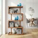 Standregal >WL7.614< in Mango, Massivholz - 80x160x40cm (BxHxT)