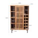 Barschrank >WL7.615< in Mango, Massivholz - 80x123x43cm (BxHxD)