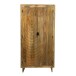 Hochschrank >WL7.616< in Mango, Massivholz - 90x180x47cm (BxHxT)