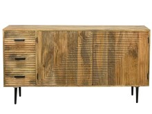 Sideboard >WL7.619< in Mango, Massivholz - 160x86x40cm (BxHxT)