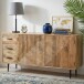 Sideboard >WL7.619< in Mango, Massivholz - 160x86x40cm (BxHxT)