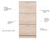 Schuhkipper >Mavin I< in Sonoma-Eiche - 58x123.5x25cm (BxHxT)