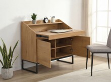 Sekretär >WL7.632< in Eiche Dekor, Holzwerkstoff - 100x95x45cm (BxHxT)
