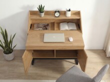 Sekretär >WL7.632< in Eiche Dekor, Holzwerkstoff - 100x95x45cm (BxHxT)