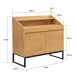 Sekretär >WL7.632< in Eiche Dekor, Holzwerkstoff - 100x95x45cm (BxHxT)
