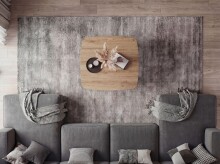 Couchtisch >WL7.638< in Eiche Dekor, Holzwerkstoff - 75x40x75cm (BxHxT)
