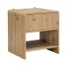 Nachtkommode >WL7.641< in Eiche Dekor, Holzwerkstoff - 45x50x40cm (BxHxT)