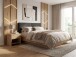 Nachtkommode >WL7.641< in Eiche Dekor, Holzwerkstoff - 45x50x40cm (BxHxT)