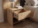 Nachtkommode >WL7.641< in Eiche Dekor, Holzwerkstoff - 45x50x40cm (BxHxT)