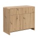 Sideboard >WL7.644< in Eiche Dekor, Holzwerkstoff - 88x76x40cm (BxHxT)