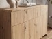 Sideboard >WL7.644< in Eiche Dekor, Holzwerkstoff - 88x76x40cm (BxHxT)