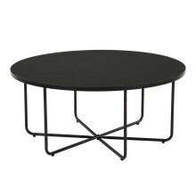 Couchtisch >WL7.649< in Eiche Schwarz, Holzwerkstoff - 35x80cm (HxD)