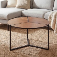 Couchtisch >WL7.651< in Holzdekor, Holzwerkstoff - 42x80cm (HxD)