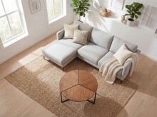 Couchtisch >WL7.651< in Holzdekor, Holzwerkstoff - 42x80cm (HxD)