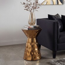 Beistelltisch >WL7.658< in Gold, Aluminium -...