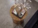 Beistelltisch >WL7.658< in Gold, Aluminium - 51x36cm (HxD)