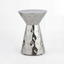 Beistelltisch >WL7.659< in Silber, Aluminium -...