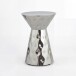 Beistelltisch >WL7.659< in Silber, Aluminium - 51x36cm (HxD)