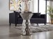 Beistelltisch >WL7.659< in Silber, Aluminium - 51x36cm (HxD)