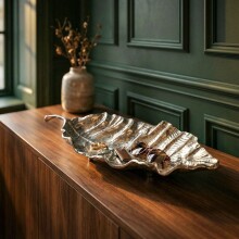 Dekofigur >WL7.685< in Silber, Aluminium - 67x27x11cm (LxBxH)