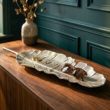 Dekofigur >WL7.687< in Silber, Aluminium - 60x18x4cm (LxBxH)