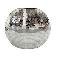 Dekovase >WL7.697< in Silber, Metall - 40x10x35cm (LxBxH)