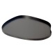 Tablett >WL7.703< in Schwarz, Metall - 35x30x3cm (LxBxH)