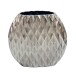 Dekovase >WL7.706< in Silber, Aluminium - 34x13x32cm (LxBxH)