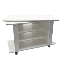 TV-Regal >WL7.772< in Weiß, Holzwerkstoff -...
