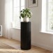 Beistelltisch >WL7.775< in Akazie Schwarz, Massivholz - 80x30cm (HxD)
