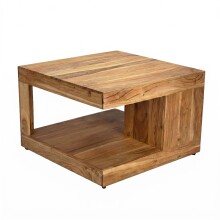 Couchtisch >WL7.777< in Akazie, Massivholz - 60x40x60cm (BxHxT)