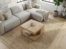 Couchtisch >WL7.777< in Akazie, Massivholz - 60x40x60cm (BxHxT)