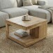 Couchtisch >WL7.777< in Akazie, Massivholz - 60x40x60cm (BxHxT)