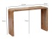 Konsolentisch >WL7.779< in Akazie, Massivholz - 120x79x35cm (BxHxT)