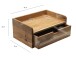 Nachttisch >WL7.781< hängend, in Akazie, Massivholz - 45x20x30cm (BxHxT)